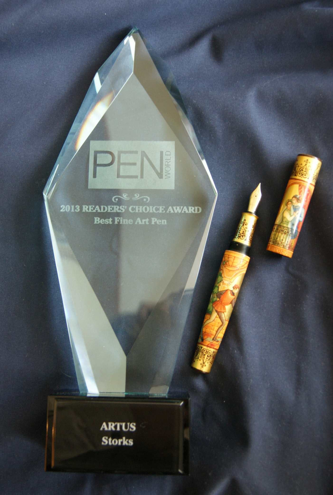 Artus pens - Best Artistic Pen of the Year 2013 Award